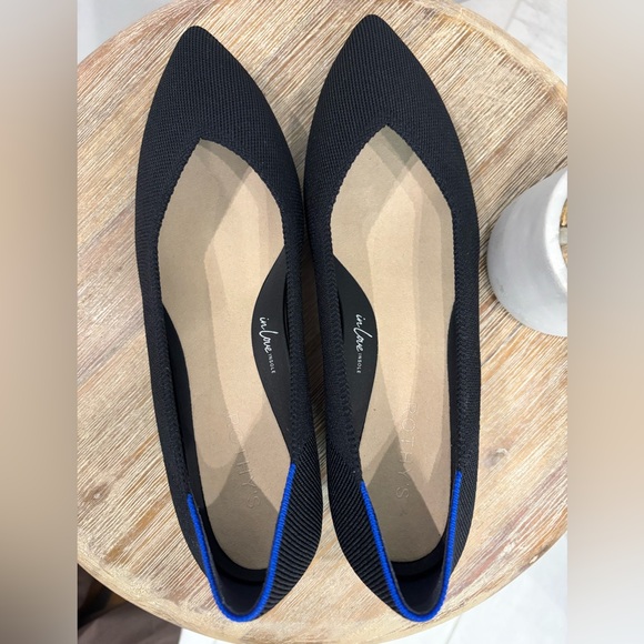 Rothy's Black Women's The High Point Black 9.5 new - Picture 6 of 8